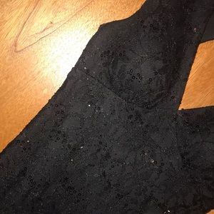 David’s Bridal Lace Short Dress with Keyhole Back